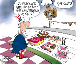 BIASED BAKER OBAMA  by Gary McCoy