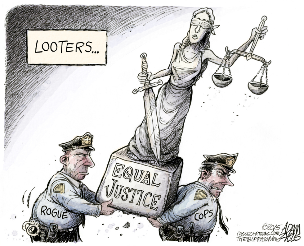  FREDDIE GRAY AFTERMATH by Adam Zyglis