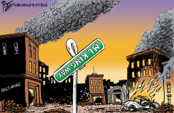 BURNING CITY by Bruce Plante