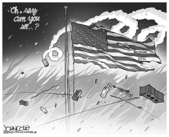 BATTLES OF 1812 AND 2015 BW by John Cole