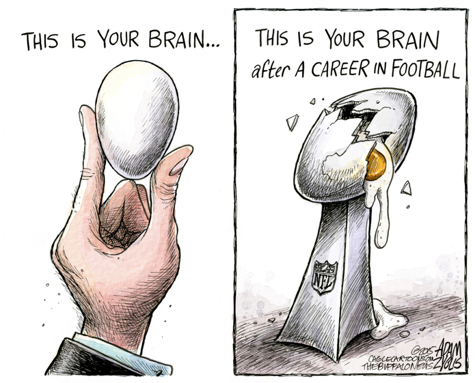  CAREER IN THE NFL by Adam Zyglis