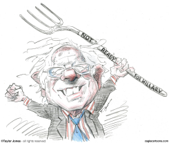 CAMPAIGN SKTETCHBOOK - BERNIE SANDERS -  by Taylor Jones
