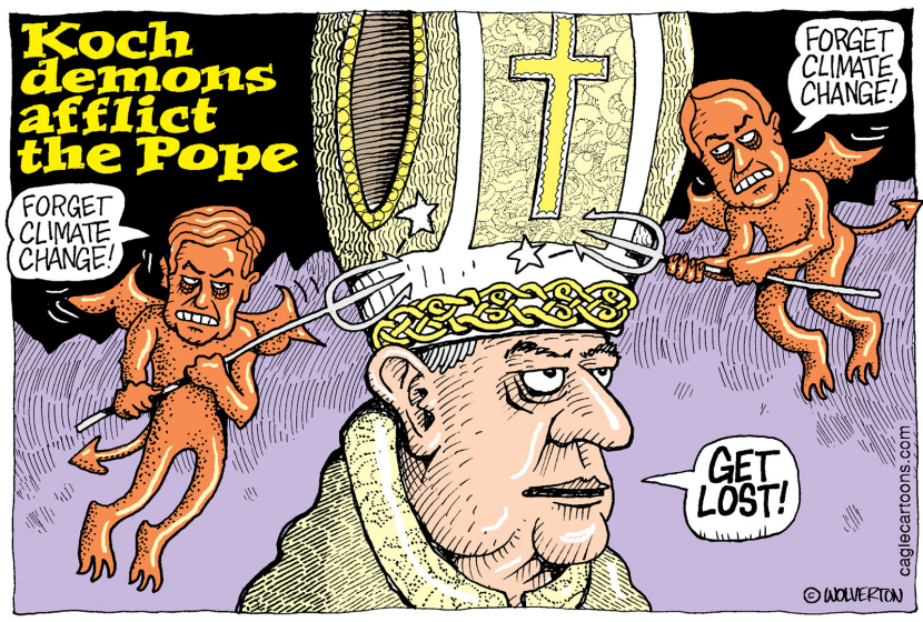 Kochs Pressure Pope on Climate Change COLOR