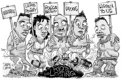 BALTIMORE MEDIA FLIES by Daryl Cagle