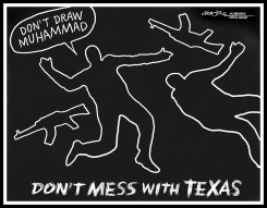 MUHAMMAD CARTOON SHOOTERS by J.D. Crowe