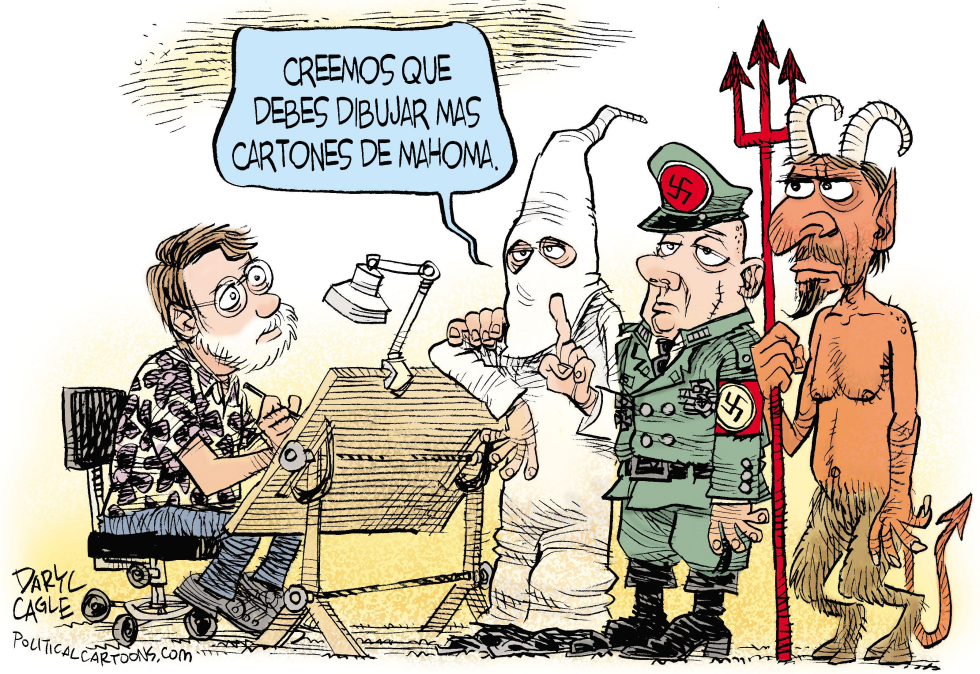  DIBUJA MAS CARTONES DE MAHOMA  by Daryl Cagle