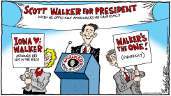 SCOTT WALKER by Bob Englehart
