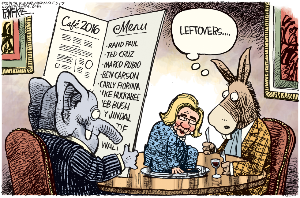 HILLARY LEFTOVERS  by Rick McKee
