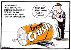 ORANGE CRUSH IN ALBERTA by Ingrid Rice