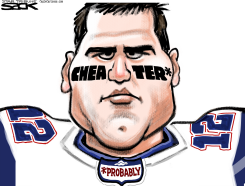 CHEATER BRADY  by Steve Sack
