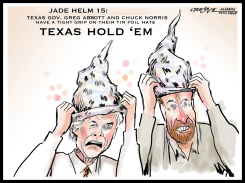 CHUCK NORRIS TEXAS TIN FOIL HATS by J.D. Crowe