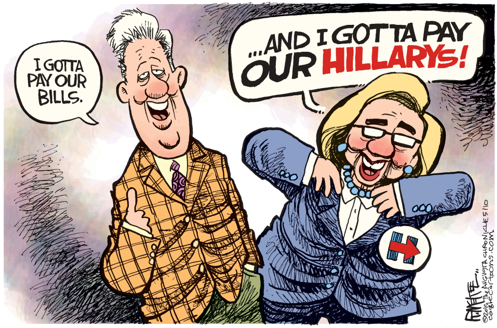  CLINTON BILLS by Rick McKee