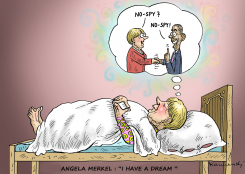 ANGELA MERKEL HAS A DREAM by Marian Kamensky