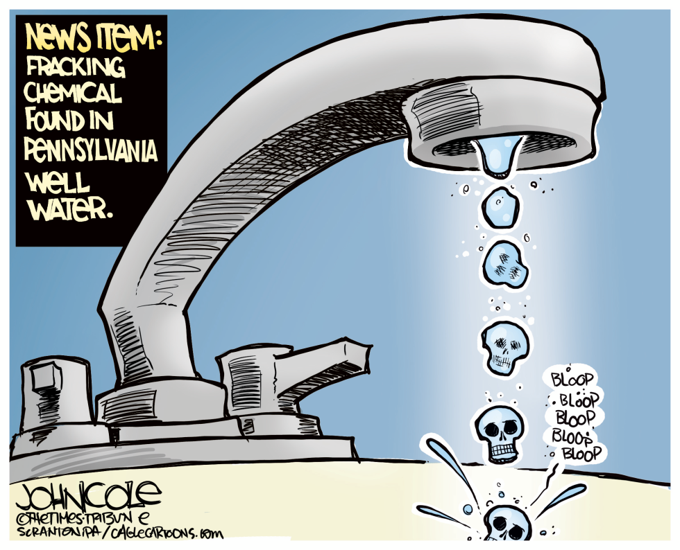 Fracking chemical in water COLOR