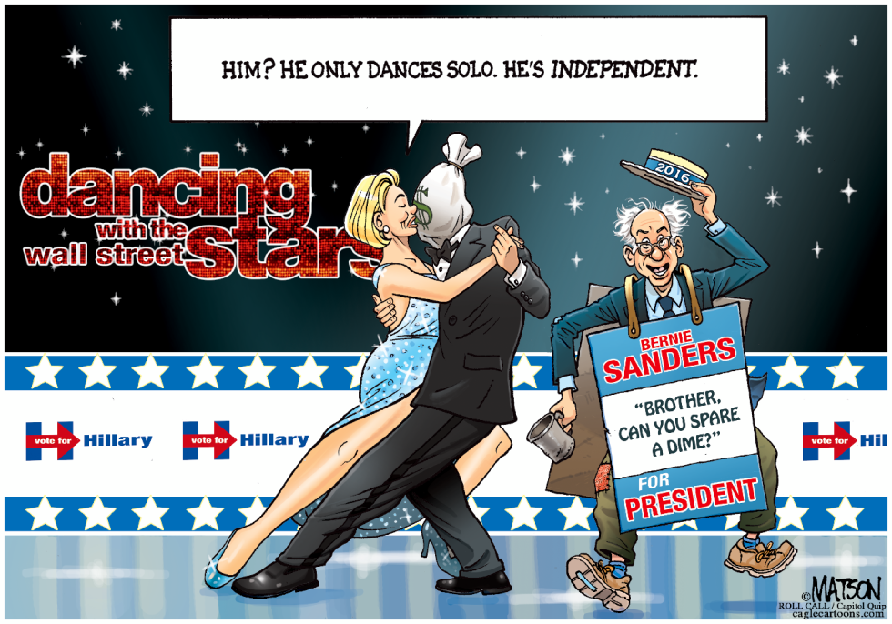 Hillary Clinton Dances With The Wall Street Stars-COLOR