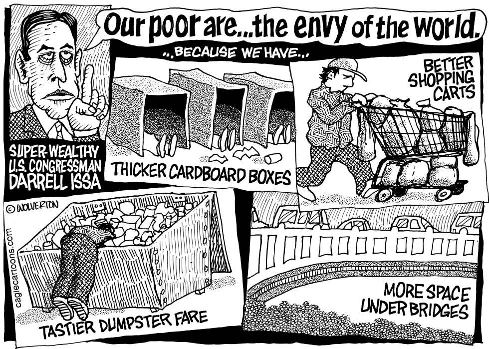 Darrell Issa Disses the Poor