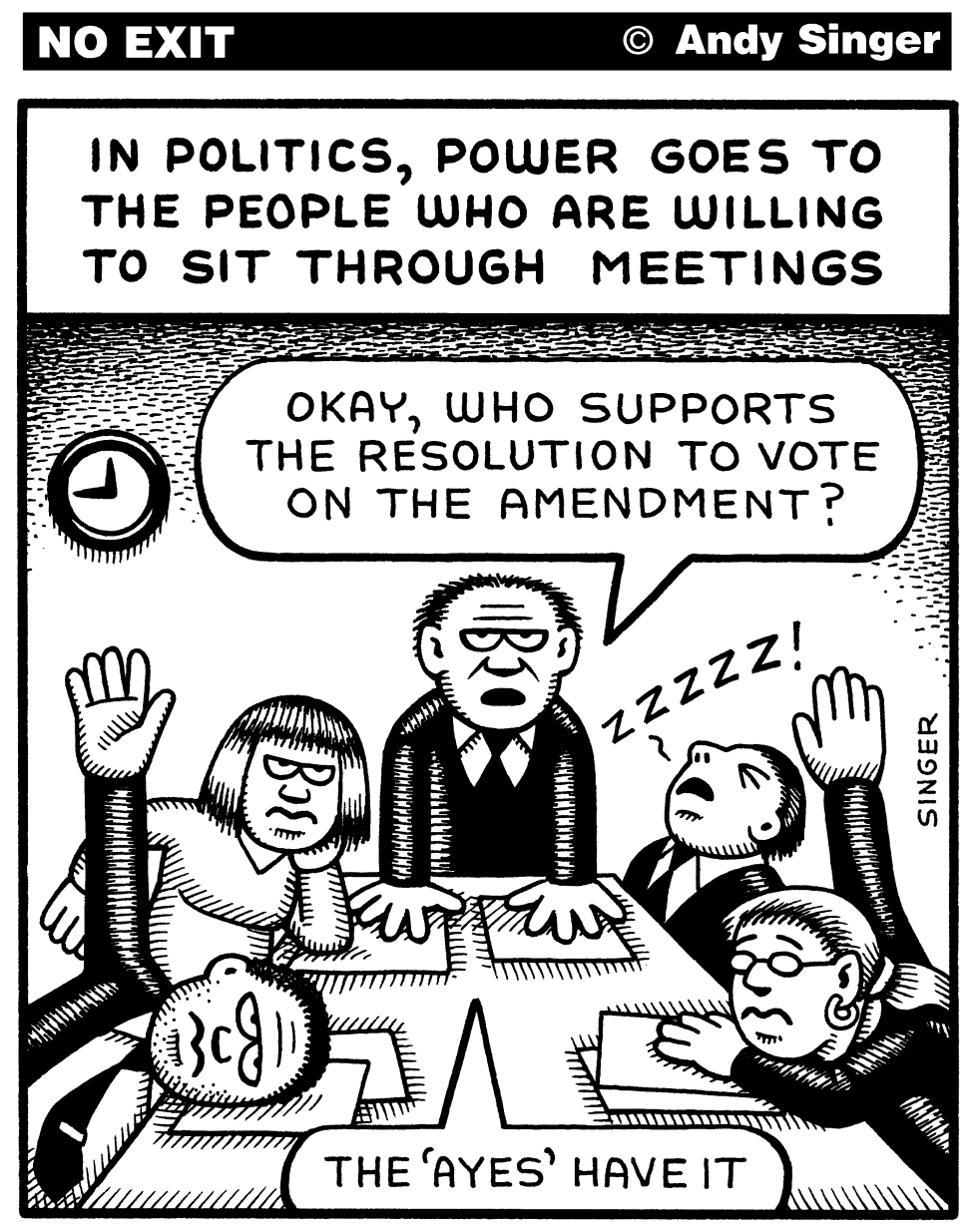 Political Power is in Meetings