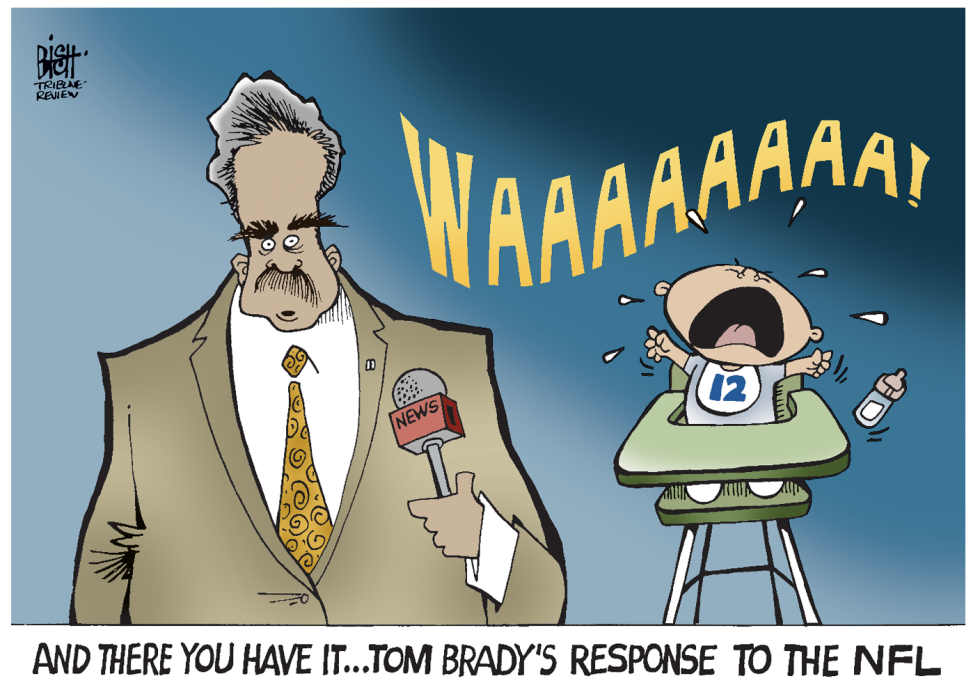 TOM BRADY RESPONDS TO PENALTIES, COLOR