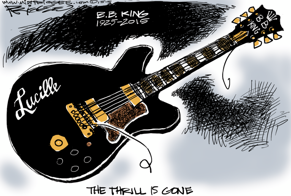  BB KING RIP by Milt Priggee