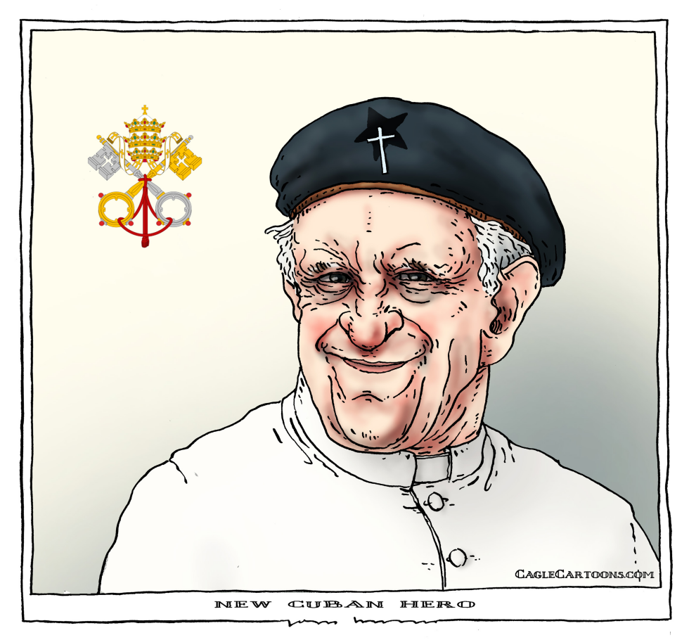 pope, francis, cuba, raoul castro, che guevara,