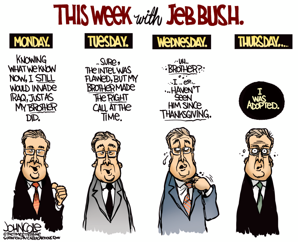 Jeb Bush and Dubyah COLOR