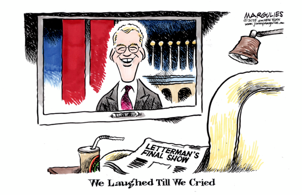 Letterman retires color