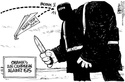 ISIS AIR CAMPAIGN by Rick McKee