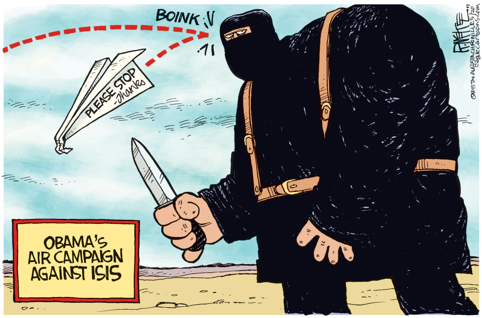  ISIS AIR CAMPAIGN by Rick McKee