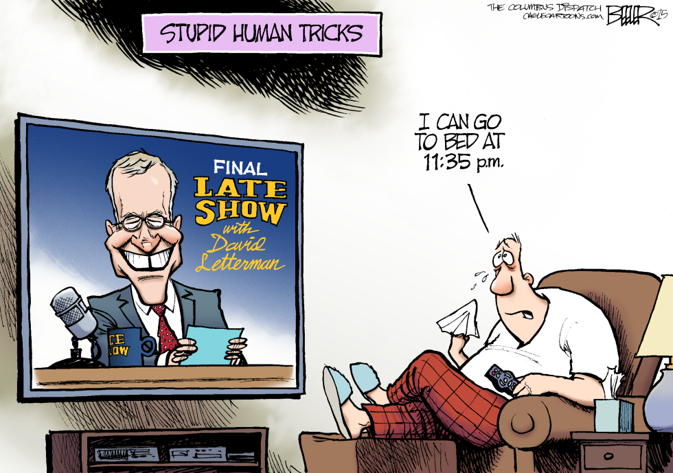  DAVID LETTERMAN by Nate Beeler