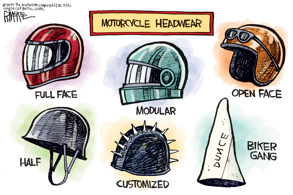  MOTORCYCLE HEADWEAR by Rick McKee