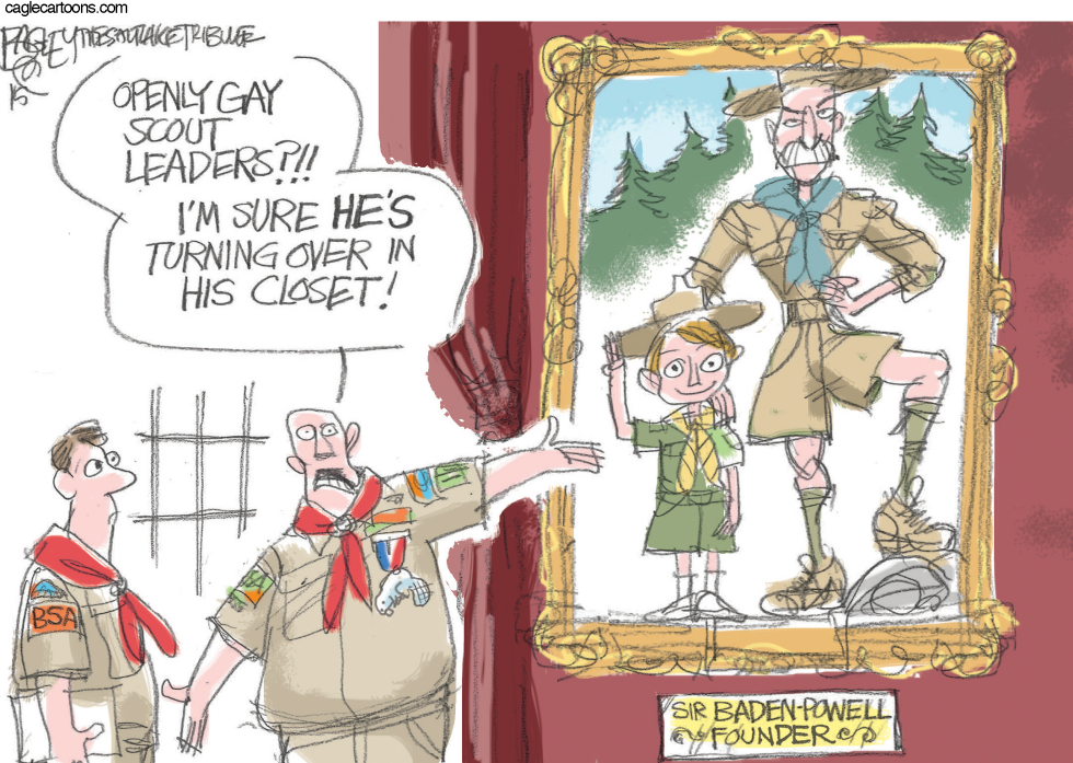  BOY SCOUTS UNPREPARED by Pat Bagley