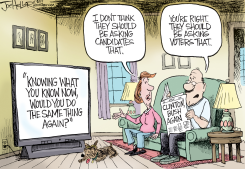 CLINTON AND BUSH by Joe Heller