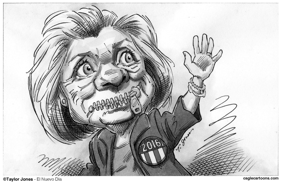 Hillary sonríe y saluda