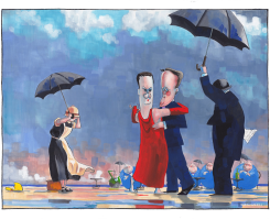 DAVID CAMERON, GEORGE OSBORNE UK ELECTION SUCCESS by Iain Green
