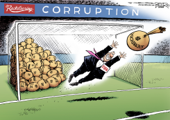 FIFA CORRUPTION  by Nate Beeler