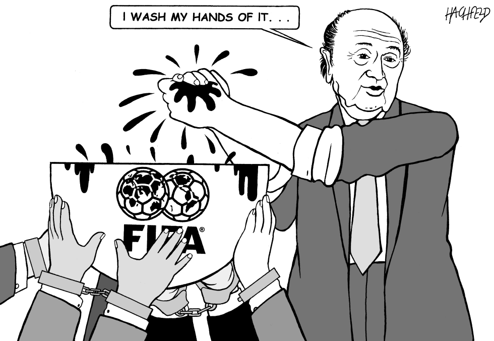 Blatter washes his hands