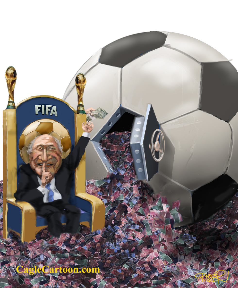  BLATTER AND SOCCER by Riber Hansson