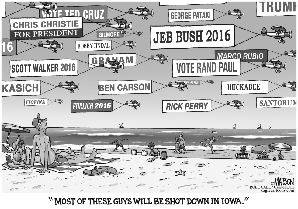  TOO MANY REPUBLICAN PRESIDENTIAL CANDIDATES by RJ Matson