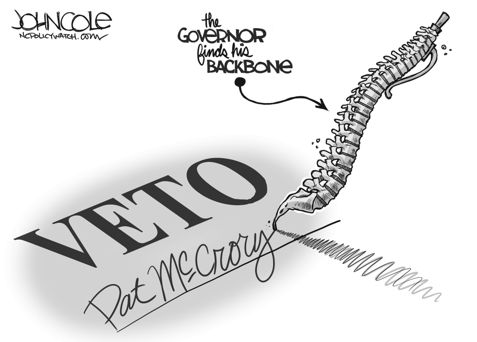 LOCAL NC -- McCrory veto BW
