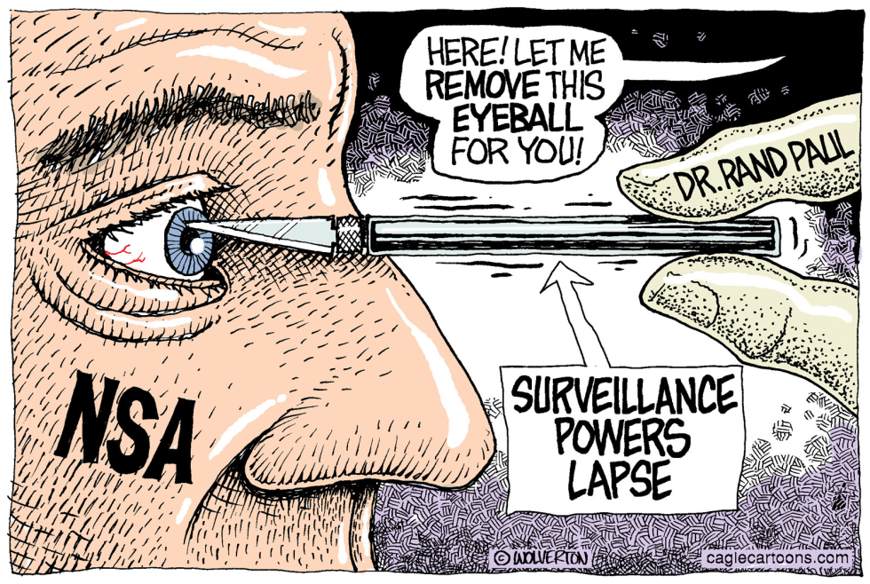  NSA SURVEILLANCE POWERS LAPSE  by Monte Wolverton