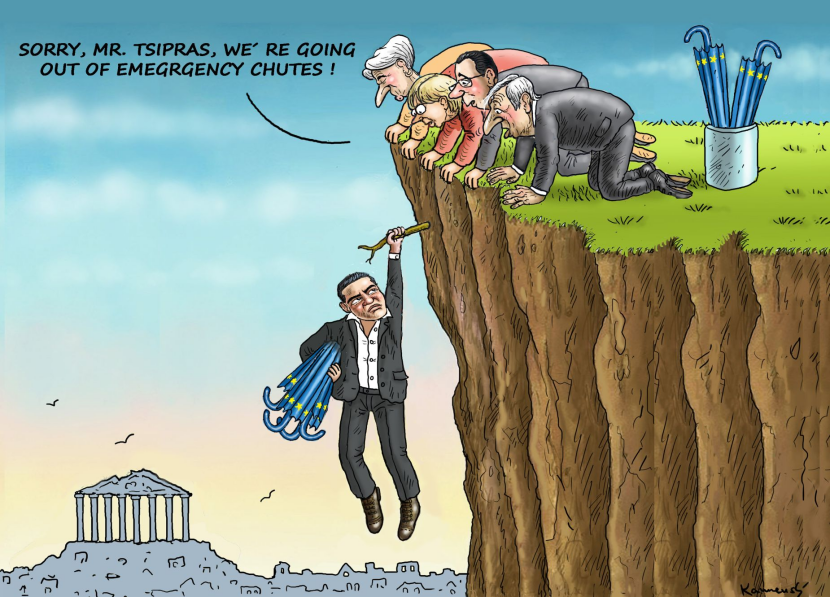 TSIPRAS IS HANGING