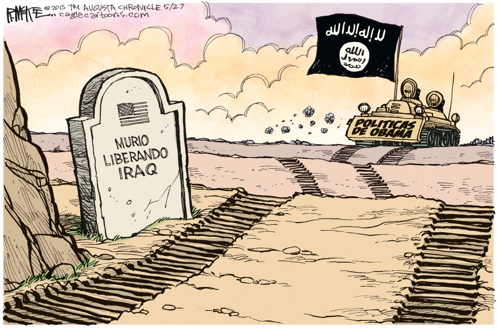  ISIS GANA TERRENO  by Rick McKee