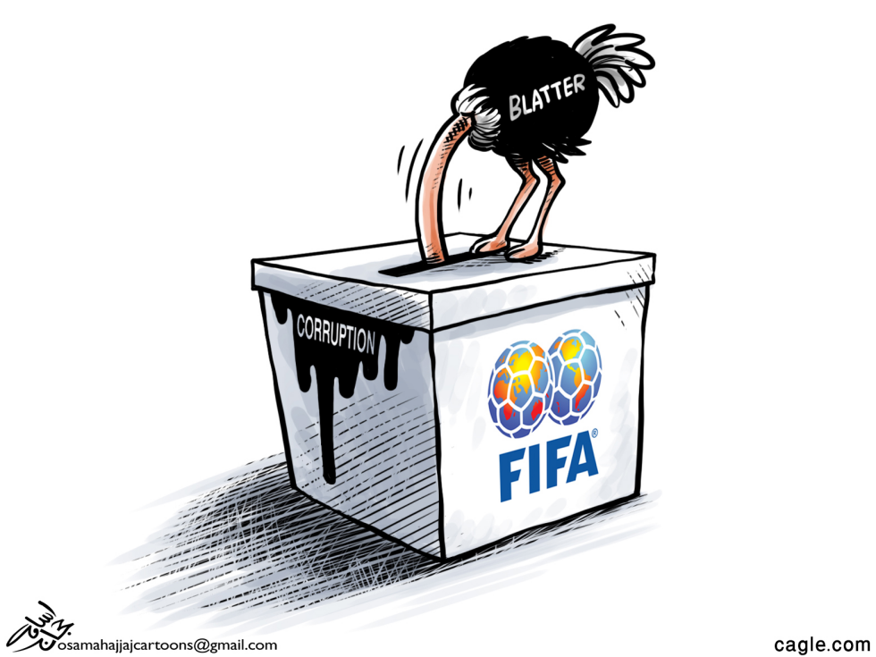  BLATTER FIFA CORRUPTION by Osama Hajjaj