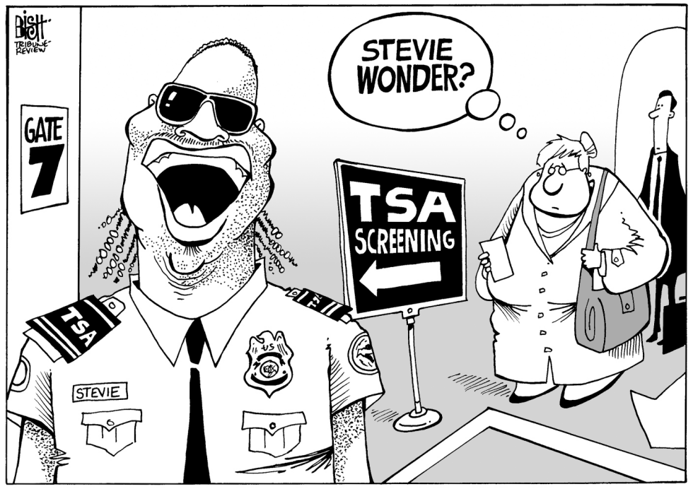 TSA AIRPORT SECURITY, B/W