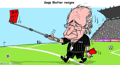 BLATTER OUT by Emad Hajjaj