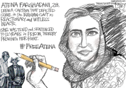 ATENA FARGHADANI  by Pat Bagley