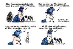 LIVE ANTHRAX SENT OUT  by Jimmy Margulies