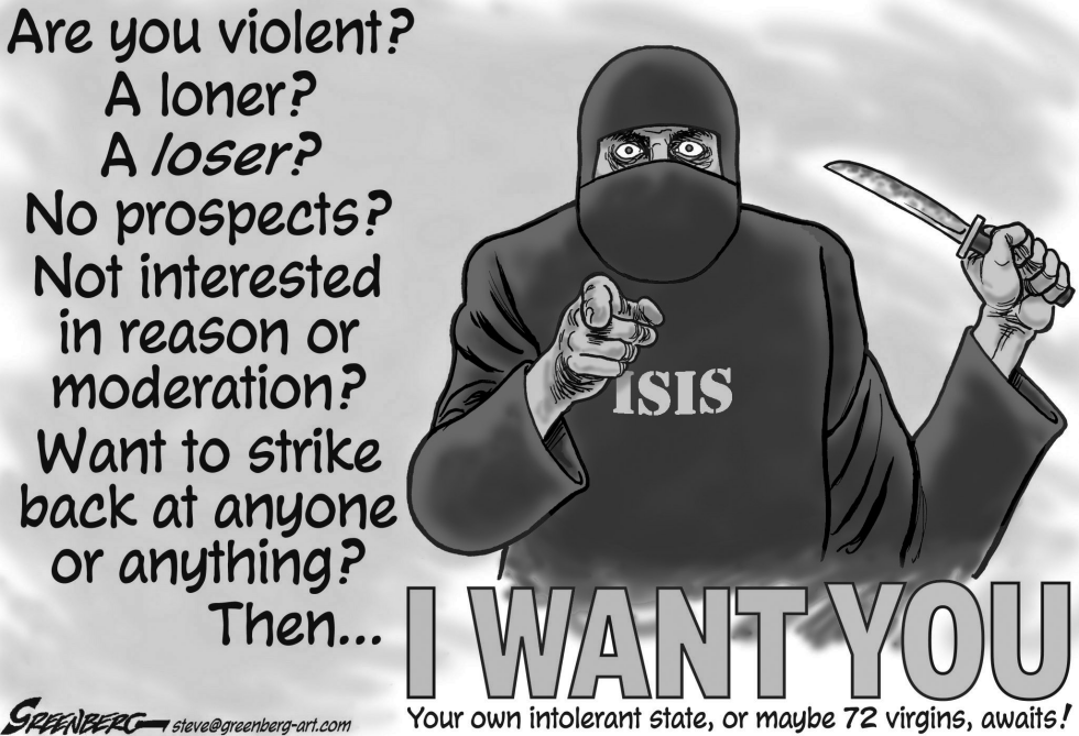 ISIS poster bw