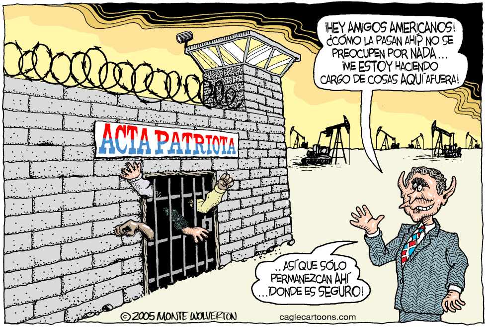  PANICO POR EL ACTA PATRIOTA  by Wolverton