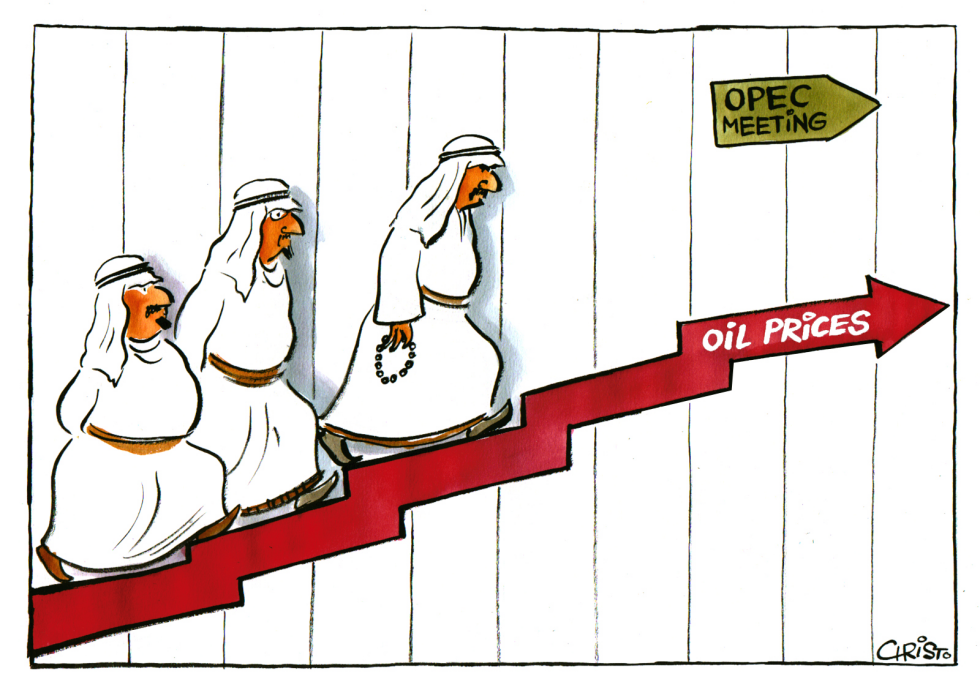 The Staircase to OPEC Meeting - COLOR